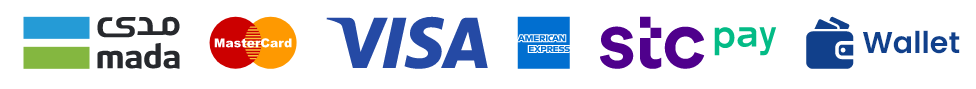 mada, Mastercard, Visa, American Express, stc pay, Wallet