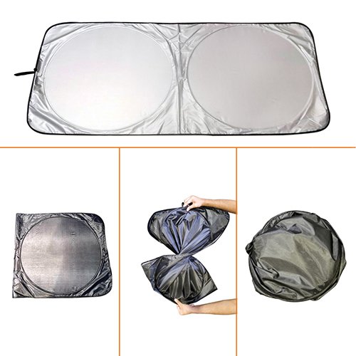 Car Sun Shade Silver One color Printing