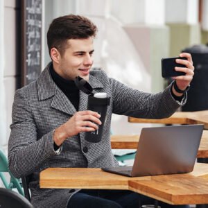 Hot Tea Coffee mug Thermos Flask 380 ml